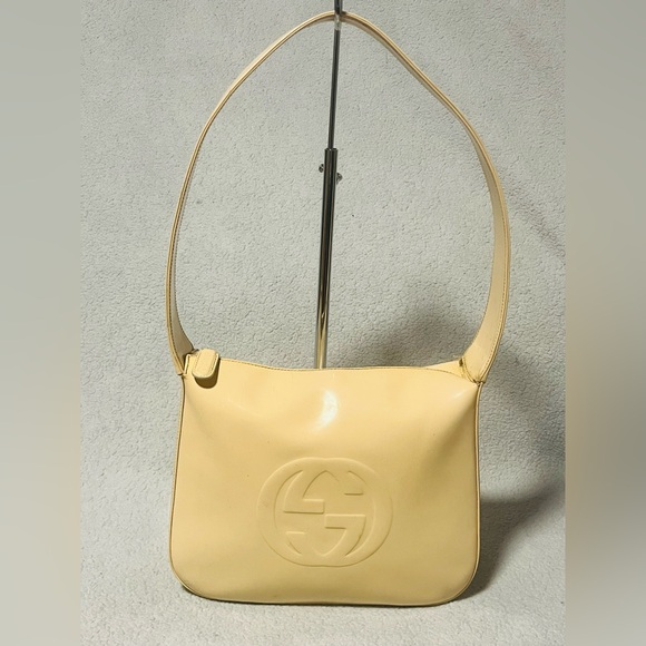 Gucci Handbags - Gucci Vintage Beige Interlocking GG Shoulder Bag